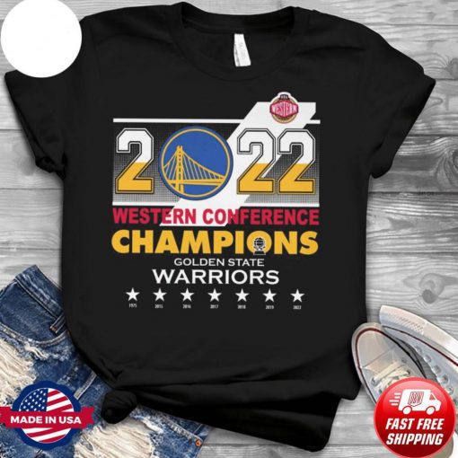 2022 NBA Western Conference Golden State Warriors Championship Shirt 2022