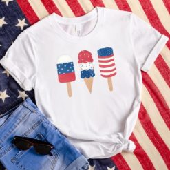 American Flag Themed Popsicles Shirt, Red White And Blue Shirt, Gift For 4th Of July Party