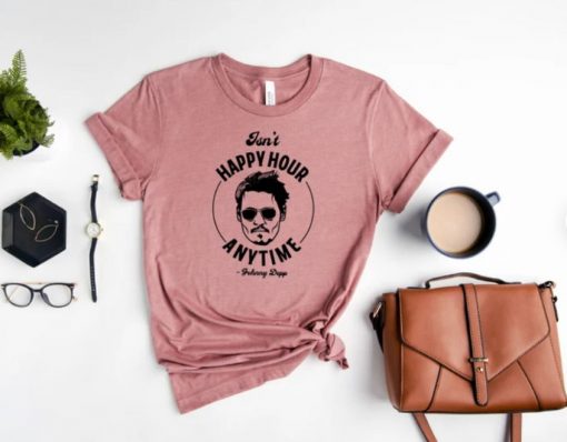 Johnny Depp Tee Isn’t Happy Hour Anytime Justice for Johnny Depp