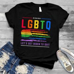 LGBTQ Gay Pride Let’s Get Biden To Quit Political T Shirt