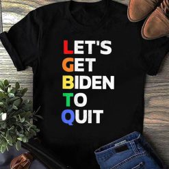 LGBTQ Let’s Get Biden to Quit – Conservative Anti Joe Biden Tee Shirt
