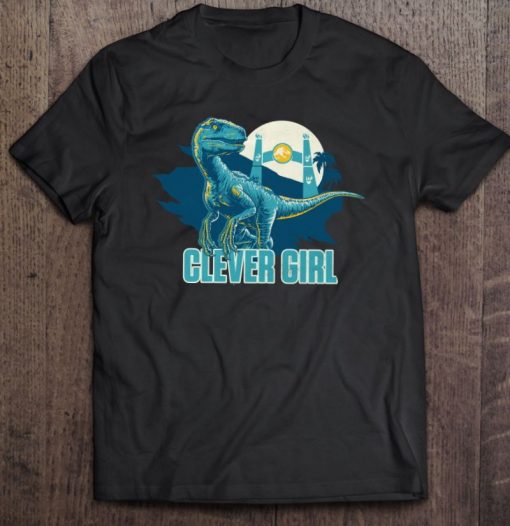 Jurassic World Park Clever Raptor T Shirt
