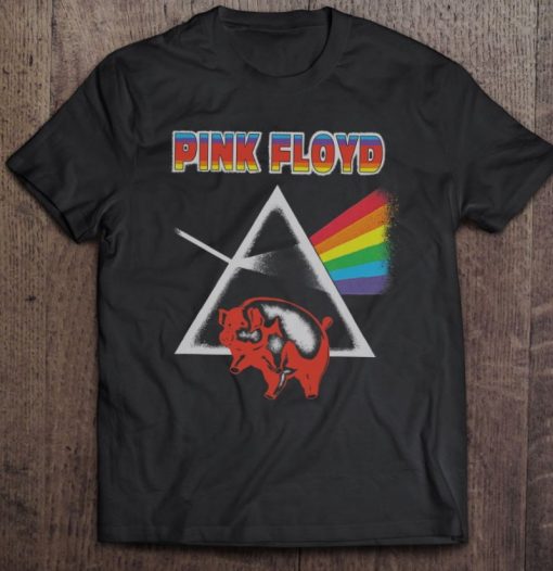 Pink Floyd Retro Dark Side Of The Moon Pig Hoodie