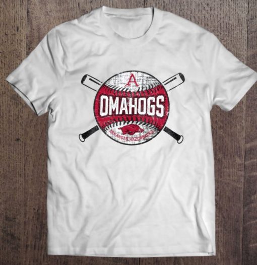 Arkansas Razorback Omahogs Vintage Baseball Fans T Shirt