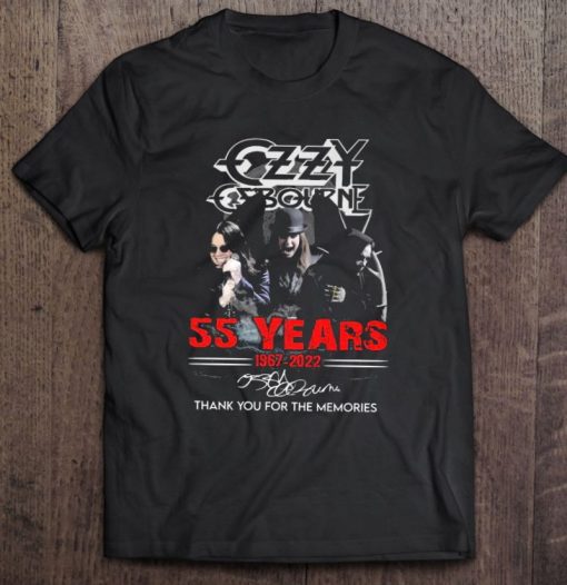 Ozzy Osbourne 55 Years 1967 2022 Thank You For The Memories T Shirt