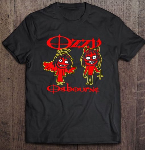 Ozzy Osbourne Red Sketch Good Bad T Shirt