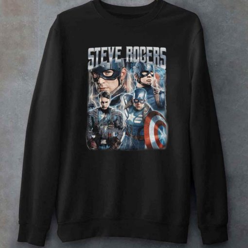 Chris Evans Captain America Avengers Steve Roger Bootleg Vintage Unisex T-Shirt
