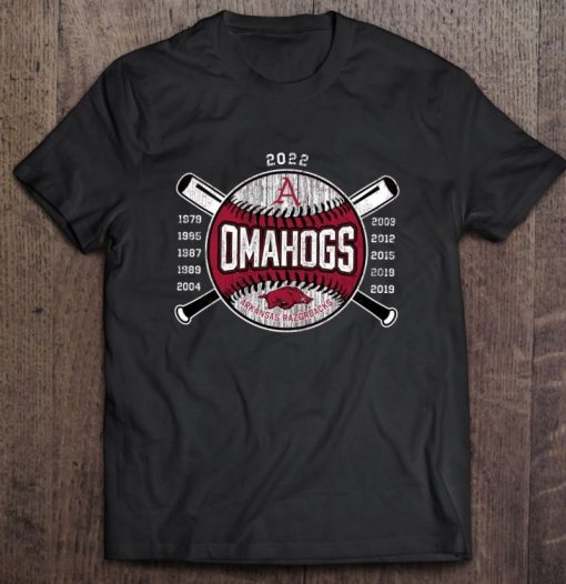 2022 Omahogs Years Arkansas Razorbacks Baseball 1979 2022 Vintage T Shirt