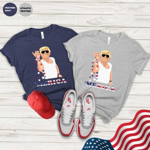 Trump Merica T-shirt, Trump Bae Funny 4th of July Shirt, Trump Salt T-shirt, 4th Of July Shirt, Salt Bae Style Funny 4th of July Trump Tee