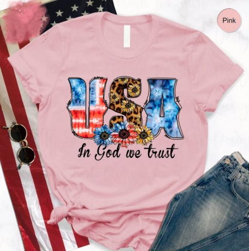 USA Flag Shirt, In God We Trust Shirt, 4th Of July Shirt, Independence Day Shirt, USA Flag Shirt