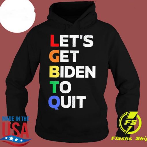 LGBTQ Let’s Get Biden to Quit – Conservative Anti Joe Biden Tee Shirt