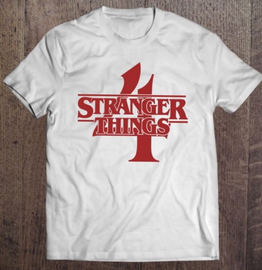 Stranger Things 4 Logo Pullover T Shirt