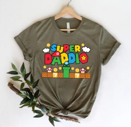 Super Daddio Game Shirt, New Dad Shirt, Father’s Day Shirt, Best Dad shirt, Gamer Daddy Shirt