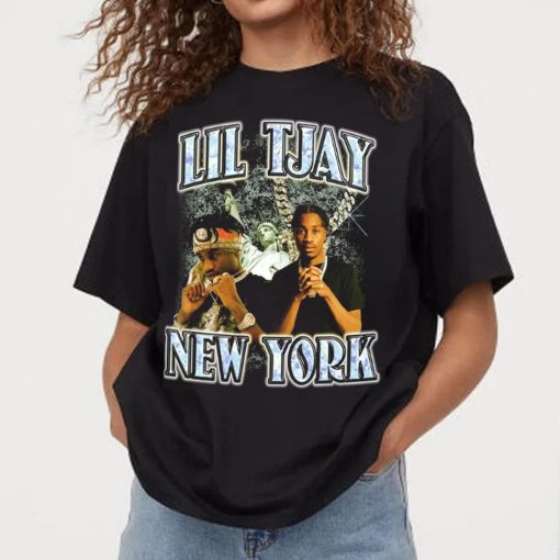 Vintage Lil Tjay New York 90s Style Shirt