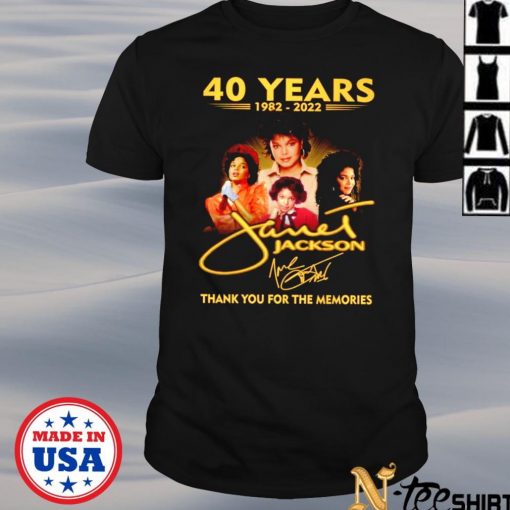 40 years 1982 2022 Janet Jackson T-Shirt