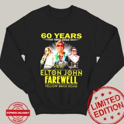 60 Years 1962 2022 Elton John Farewell Yellow Brick Road Signature Shirt 1