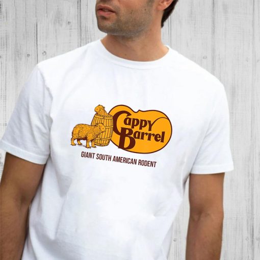 Cappy Barrel; capybara country store logo T-Shirt
