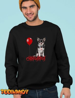 Chihuahua Dog Halloween Chihuhua IT Pennywise Face T Shirt img1 C5