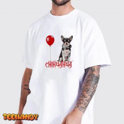 Chihuahua Dog Halloween, Chihuhua-IT-Pennywise Face T-Shirt