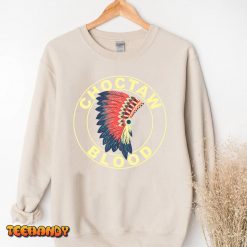 Choctaw Blood Proud Native American Headdress Choctaw Tribe T Shirt img3 t3