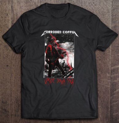 Corroded Coffin Upside Down Tour Eddie Munson Gift Shirt 2