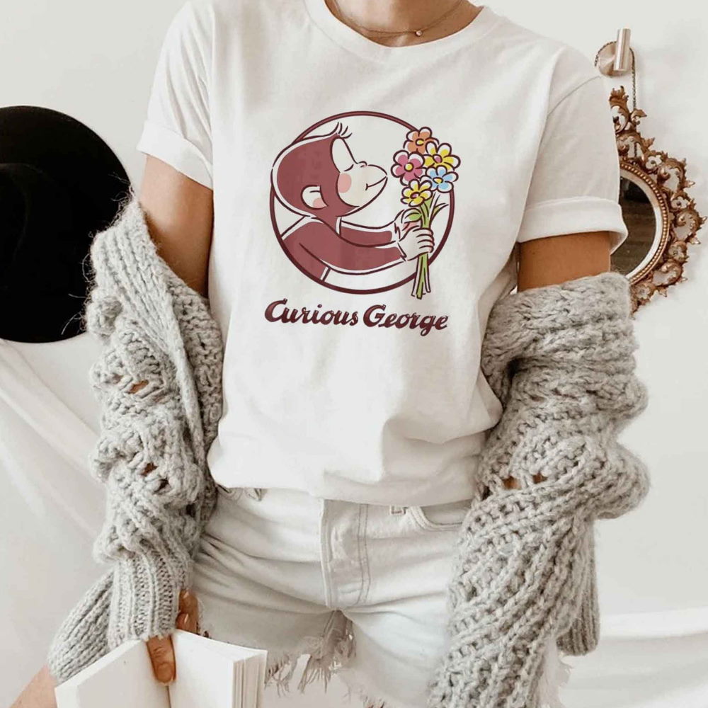 Curious George Flower Sweatshirt Fan Shirt 1