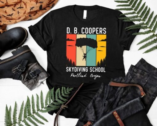 D. B. Coopers Skydiving School Portland Oregon Funny T Shirt