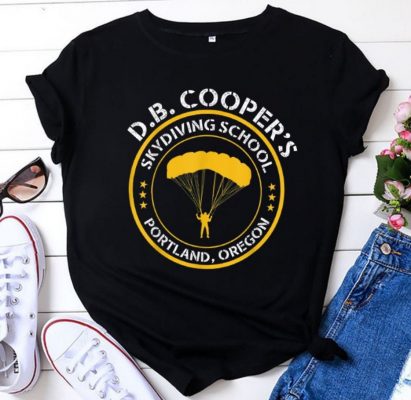 DB Cooper Skydiving School Portland Oregon Vintage Shirt