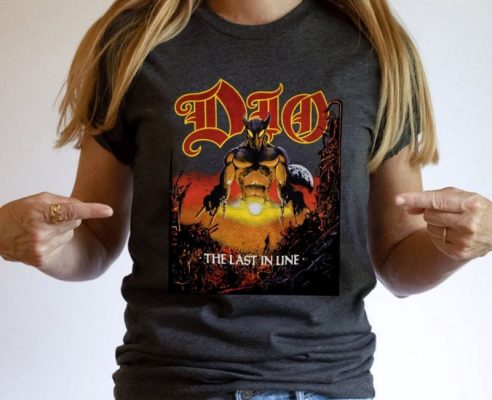 Dio Last In Line Tour Heavy Metal Rock Band Concert T Shirt 2