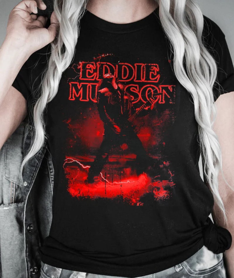 Eddie Munson Play Guitar Shirt Eddie Vintage Shirt 1