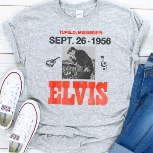 Elvis Presley Official 1956 Mississippi Concert T Shirt