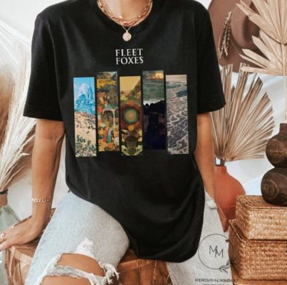 Fleet Foxes Band Albums Concert Tour 2022 T Shirt 1