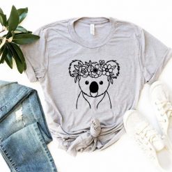 Floral Koala Shirt, Koala Lover Shirt, Cute Koala Shirt