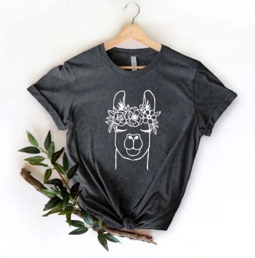 Floral Lama Shirt, Lama Lover Shirt