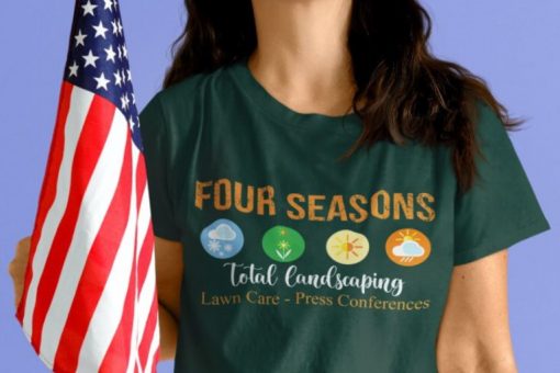 Four Seasons Press Conference Total Landscaping Shirt