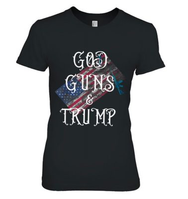 God Guns And Trump 2Nd Amendment 4Th Of July Fourth Trump 45 T Shirt 2