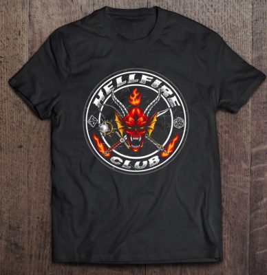 Hellfire Badge Stranger Things DD Club T Shirt 2