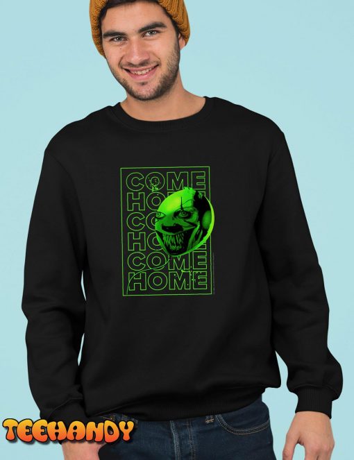 IT Movie Pennywise Come Home Neon Text Long Sleeve T-Shirt