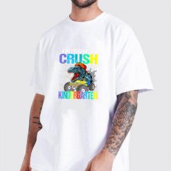 Im Ready To Crush Kindergarten Boys Back To School Dinosaur T Shirt img2 T9