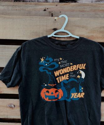 It’s The Most Wonderful Time Of Year Halloween Black Cat Shirt