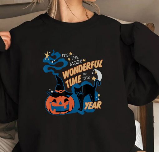 It’s the Most Wonderful Time of the Year black cat Halloween T-Shirt