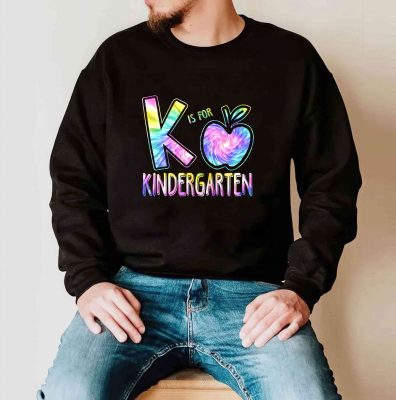 K Is For Kindergarten Teacher Tie Dye Back to School Kinder T-Shirt
