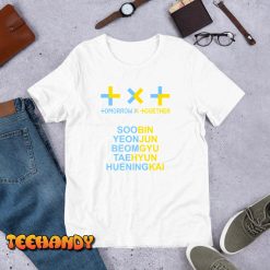 KPOP TXT OFFICIAL LOGO AND MEMBER NAME T Shirt img1 5