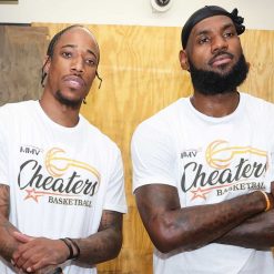LeBron James Wear Cheaters Basketball Double Side T-Shirt, Not Just AnyBody In Drew League Shirt