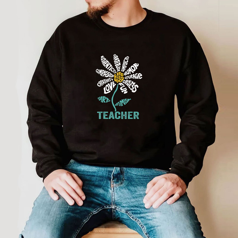 Life is good Teacher Daisy T shirt Teach School Sunflower T Shirt 1