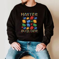 Master Builder Funny Building Blocks Gifts For Boys Kids Men T Shirt img1 T5