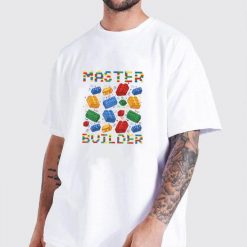 Master Builder Funny Building Blocks Gifts For Boys Kids Men T Shirt img2 T9