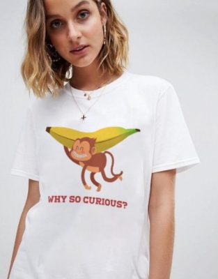 Monkey Cute Why So Curious T-Shirt