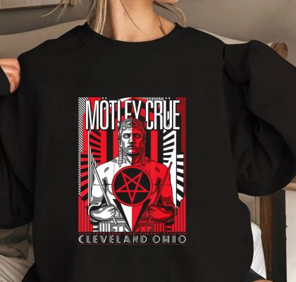Motley Crue The Stadium Tour Cleveland Event T Shirt 1