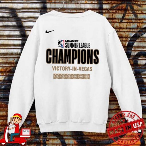 Nike 2022 NBA2k23 summer league champions victory in vegas t-shirt